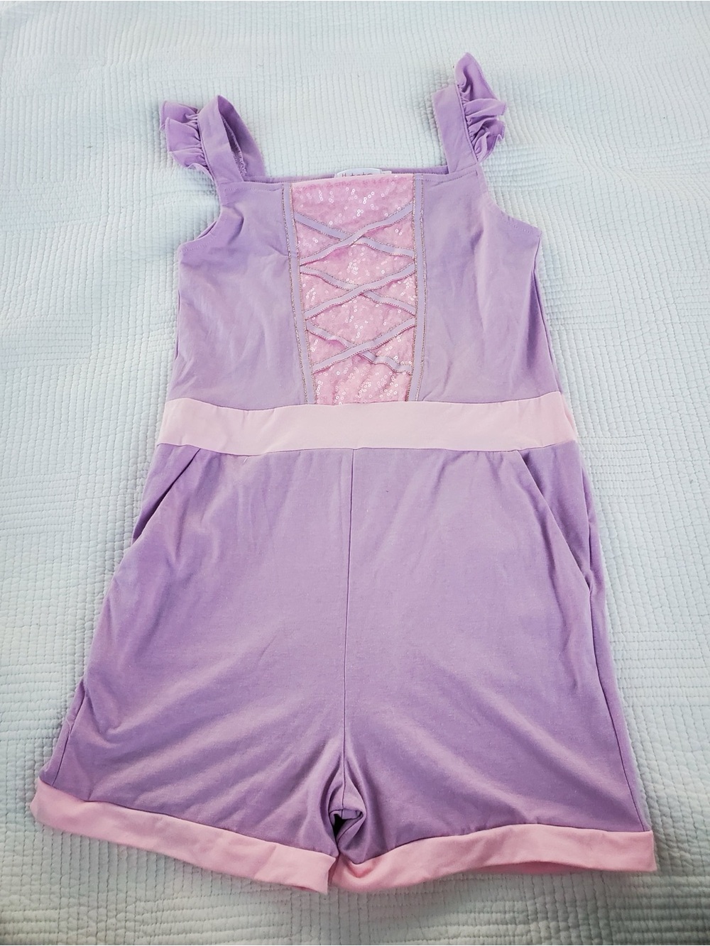Rapunzel Lilac and Light Pink Girls' Romper - lilytots
